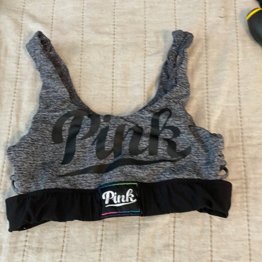 Pink workout bra. Size small
